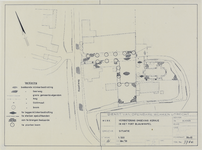 214614 Plattegrond van de ontworpen verbetering van de inrichting van het terrein rond het kerkje in het Fort ...